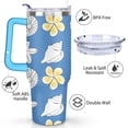 thumbnail image 3 of 40oz Cute Spiral Seashell Stainless Steel Flip Straw Tumbler Spill Proof Travel Cup Double Wall Vacuum Insulated Coffee Mug with Top Handle, 3 of 6