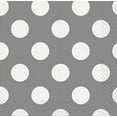 thumbnail image 2 of 9" Polka Dot Paper Dinner Plates, Silver, 8ct, 2 of 2