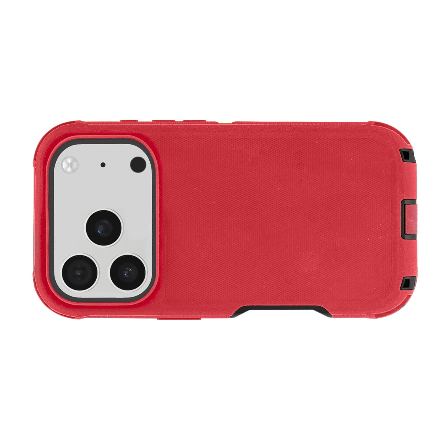 Durable Armor Cover for iPhone 17 Pro Max - Red and Black