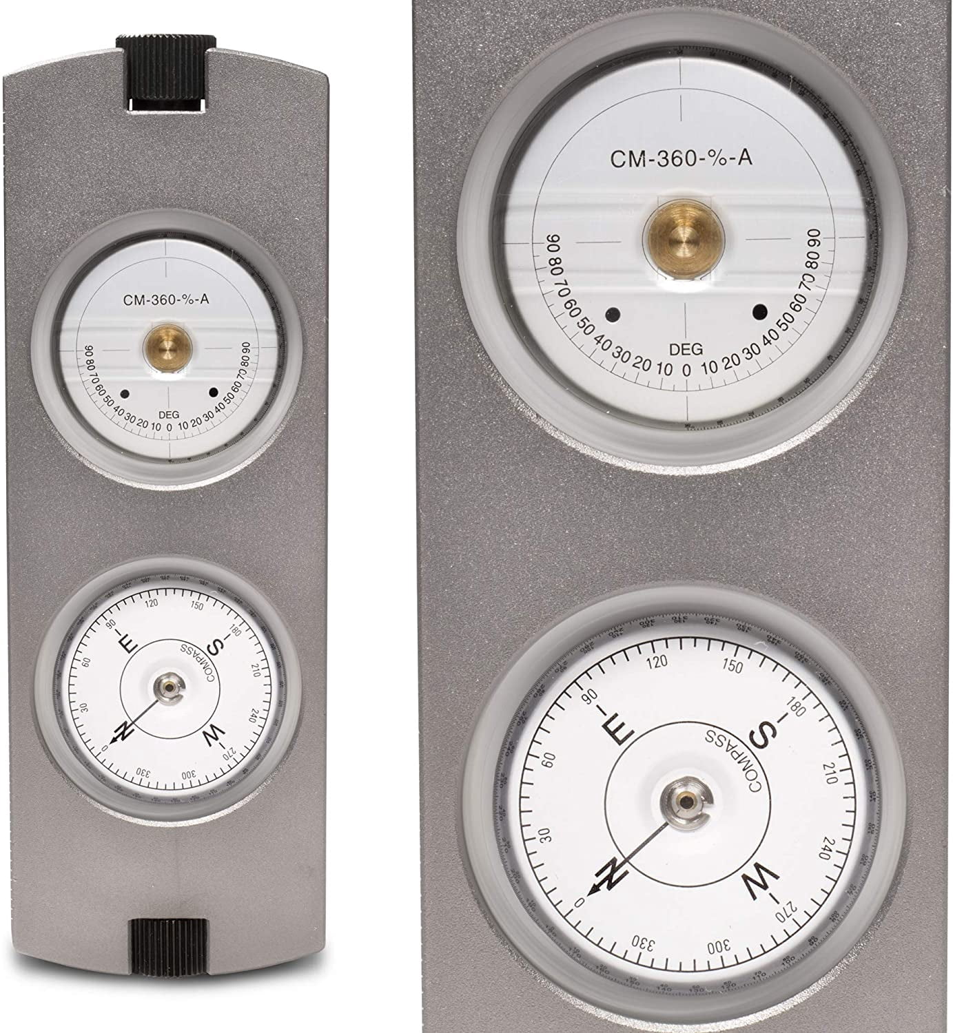 THE CIMPLE CO - Handheld Clinometer Compass w Case Combo - Satellite Inclinometer Surveying Tool