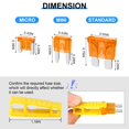 thumbnail image 3 of Kit surtido de fusibles para coche, 182 piezas, cooclensportey con extractor de fusibles, 3 of 8