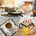 thumbnail image 4 of Fall Pumpkin Kitchen Oven Mitt and Pot Holder Sets 2 Pcs for Baking, Cooking and Grilling, Heat Resistant Up To 392 °F, 4 of 7