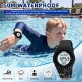 thumbnail image 3 of SKMEI Digital Watch Outdoor Sport Multifunction Watches Waterproof Chronograph with Alarm Luminous for Teens Students Ages 5-16, 3 of 9