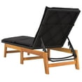 thumbnail image 5 of vidaXL Sun Loungers with Cushions 2 pcs Poly Rattan&Solid Wood Acacia, 5 of 5