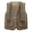 Brown, variant on Arlun Sherpa Vest Girls Fuzzy Button Down Sleeveless Crop Jackets Fall Winter Soft Cozy Solid Warm Outerwear Vest With Pockets Hot Pink2 13-14 Years