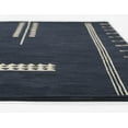 thumbnail image 3 of Momeni Simba Hand Tufted Wool Geometric Navy Area Rug 5' X 8', 3 of 7