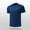 Blue, variant on Zylanna Men's Casual T-Shirts Tee, Crew Neck Summer Solid Color Short Sleeve Loose Tops Trouses for Men Black Size L