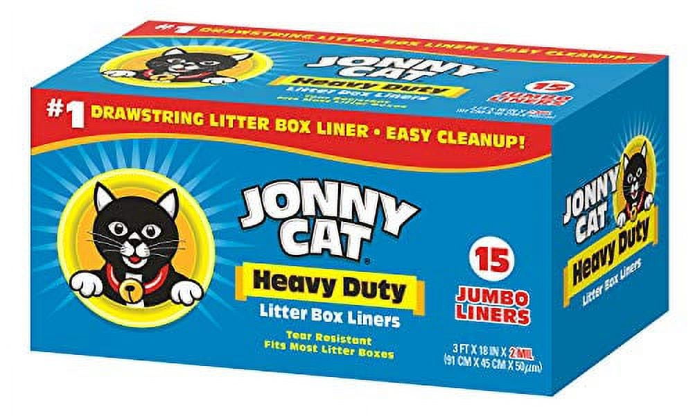 JONNY CAT Heavy Duty Litter Box Liners Jumbo 15 Count C00150