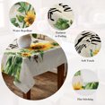 thumbnail image 5 of Sunflower Table Cloth Waterproof Tablecloths, Summer Botanical Bee Farmhouse Watercolor Tablecloth Dining Table Cover for Kitchen Party Tabletop Outdoor, Rectangle Tablecloth 54x108 Inch, 5 of 9