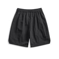 thumbnail image 3 of Lovskoo Athletic Shorts for Men Solid Color Summer Outdoors Casual Drawstring Printing Sport Shorts Pants Black, 3 of 7