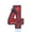 4, variant on Halloween Spider Theme Birthday Candles, Number Candles for Birthday Party Cake Decoration Supplies (Red, Number 2)