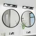 thumbnail image 5 of 3-Light LED Vanity Light, 24-Inch Bathroom Wall Sconce with Rotatable Heads, Matte Black Finish Modern, 5 of 10