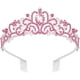 thumbnail image 2 of Didder Tiaras y coronas plateadas para mujer, coronas de tiara de cristal rosa para mujeres y niñas, corona elegante con peines, corona de princesa, tiara, coronas de cumpleaños para mujeres, novia, b, 2 of 4
