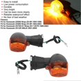 thumbnail image 4 of 2pcs Motorcycle Turn Signal Light Yellow Light Fit for Kawasaki ZX900 Ninja ZX-9R, 4 of 5