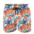 thumbnail image 4 of YUGYXL 2025 Fashion Print Shorts for Men Drawstring Classic Fit Summer Shorts Plus Size Beach Shorts B Multicolor M, 4 of 4
