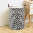 thumbnail image 5 of Toy Organizer Basket Space-saving Wear-resistant Useful Rhombus Pattern Toy Quilts Clothes Storage Basket, 5 of 5