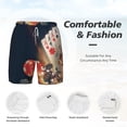 thumbnail image 4 of Kdxio Casino Poker Chips Print Men'S Swim Trunks With Compression Liner 7 Inch Inseam Quick Dry Swim Shorts, 4 of 7