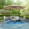 thumbnail image 3 of 10ft Offset Hanging Market Patio Umbrella with UV Protection Waterproof for Outdoor/Market/Backyard/Pool/Garden/Lawn, 3 of 7