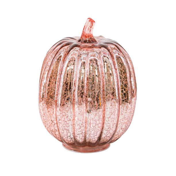 Light Up Glass Pumpkin with Timer Halloween Decorations