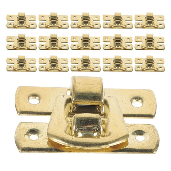 Worgeous 20pcs Small Hasp Latch Gift Box Lock Jewelry Box Hasp Latch Wood Box Buckle Locks