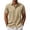 Khaki, variant on Aobny Jacquard T-Shirts for Men Plain Button Down Polos Big & Tall Collared Short Sleeve Shirt for Men,Green,L
