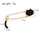 thumbnail image 4 of Broche de imperdible Hugo Gato Dorado, 4 of 7