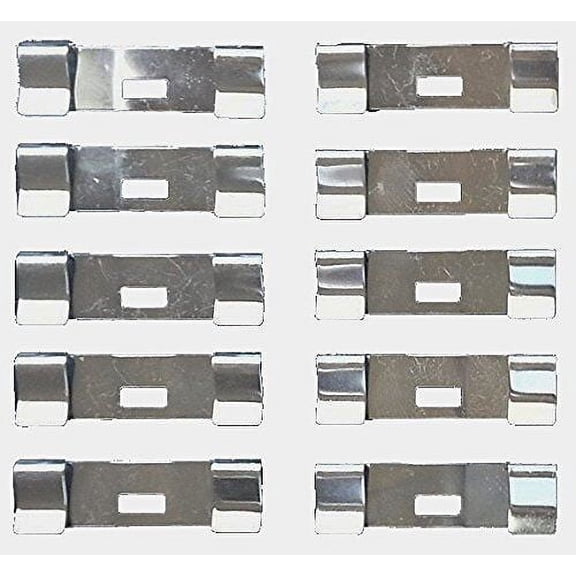VERTICAL BLIND Vane Saver REPAIR CLIPS - Flat Style (10-Pack) - Unpainted