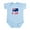 Sky Blue, variant on CafePress - Australian G'day Infant Bodysuit - Baby Light Bodysuit, Size Newborn - 24 Months