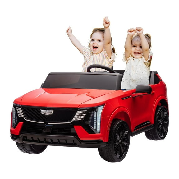 M optimized 24V Kids Ride on Car, 2 Seater Ride on Truck Toy Battery Powered Electric Car for Toddlers, with Remote Control, Spring Suspension, LED Lights and Music for Boys Girls