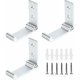 thumbnail image 1 of Gancho de pared plegable, 3 ganchos para auriculares (plateado), perchero invisible de aleación de aluminio plegable para oficina, dormitorio, cocina, baño, 15 kg, 1 of 4