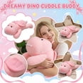 thumbnail image 7 of 21.6in Lying Dinosaur Body Pillow Plush, Stuffed Animal Toy for Sleeping, Soft Dinosaur Doll, Long Neck Dino Cushion, 21.7in Large Plush for Home Decor, 7 of 7
