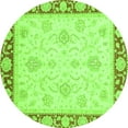 thumbnail image 1 of Ahgly Company Indoor Round Oriental Green Traditional Area Rugs, 4' Round, 1 of 4