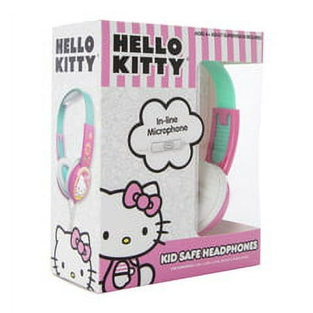 Hello Kitty Kid-safe Wired Headphones with mic