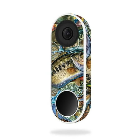 MightySkins NEHEL-Action Fish Puzzle Skin for Nest Hello Video Doorbell - Action Fish Puzzle