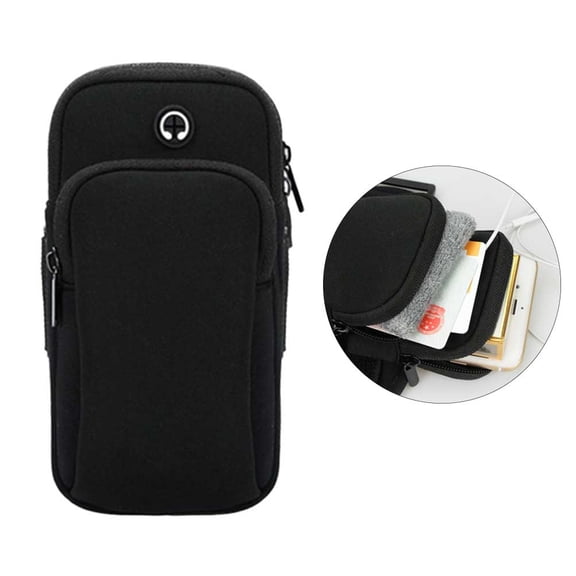 HOOWIFFY Flexible Phone Sleeve for Running with Earphone Hole 1Piece L 6Inch