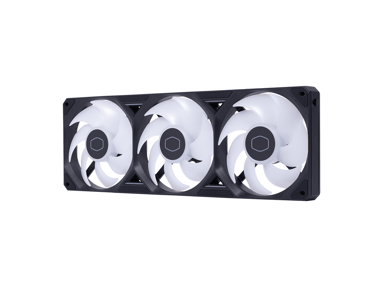 Cooler Master Single-Frame aRGB PC Case|Liquid Cooler Fan, 360mm, Single Modular Cable, PWM 2,050 RPM, Air Balance Blades, Loop Dynamic Bearing, Radiant aRGB Lighting