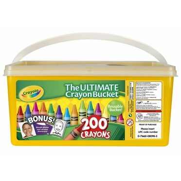Crayola Ultimate Crayon Bucket, 200 Pieces