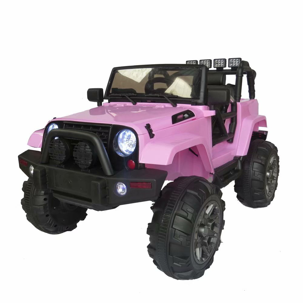 Details about   12V Kids Ride On Car 2.4GHZ Electric JEEP Car w/ Remote Control LED Lights Pink 
