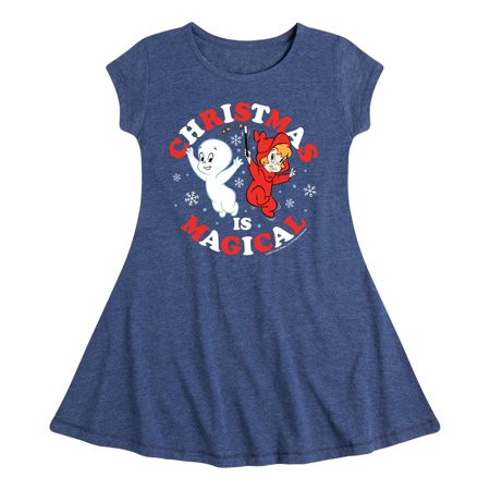 

Christmas Is Magical - Toddler And Youth Girls Fit And Flare Dress