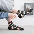 thumbnail image 2 of Fuzoiu Rabbit Is Eating Carrots Print Adult Socks, Crew Moisture-wicking Socks, Unisex Cushion Crew Socks,Casual Sports Ankle Socks, 2 of 7