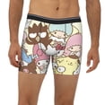 thumbnail image 2 of Lsque Sanrio Pattern Men's Performance Stretch Underwear, Athletic Long Leg Briefs，Moisture-Wicking-XX-Large, 2 of 6