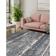 thumbnail image 5 of Unique Loom Portland Collection Area Rug - Depoe (6' 1" Square Blue/Beige), 5 of 9