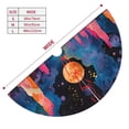 thumbnail image 3 of Lsque Fantasy Cosmic Landscape Print Christmas Tree Skirt, Tree Skirt with Ties or Velcro, Perfect for Holiday Decorations, Halloween, and New Year-36", 3 of 7