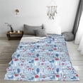 thumbnail image 5 of Honeii Animal Print Fleece Blanket - Throw Blanket for Bed, Sofa, Couch, Camping, and Travel , Microplush Ultra Soft Warm Blanket-50"x40", 5 of 7
