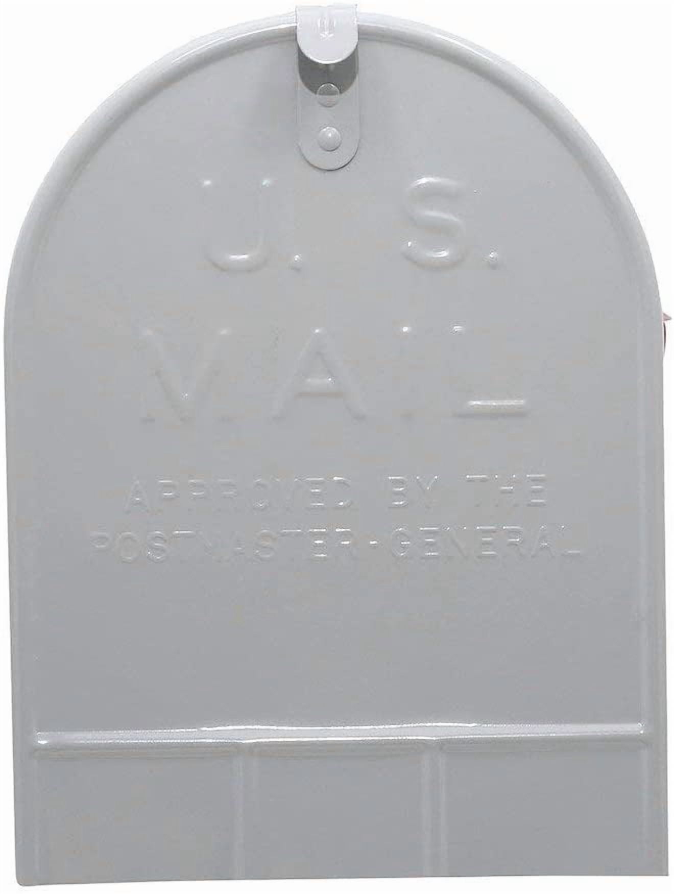 Stanley Extra-Large Capacity Galvanized Steel Grey, Post-Mount Mailbox, ST200000