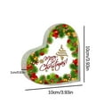 thumbnail image 4 of Decoración Acrílica Decoración Navideña Alegre Decoración De Mesa En Forma De Corazón Decoración De Recuerdo, 4 of 5