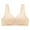 Beige, variant on Gyexs Women's Lightweight Adjustable Wireless Bra Double Layer Breathable Comfort Fit Wireless Bras for Women, Grey, Size 40