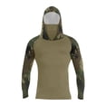 thumbnail image 3 of Tactical Style Sun Shirt For Men With Full Face Cover And Raglan Sleeves Highlighting Moisture Wicking Performance For Daily Wear Army Green L, 3 of 5