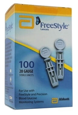 ABBOTT FreeStyle Sterile Lancets 100 Ct [2 pack] For GLucose Care
