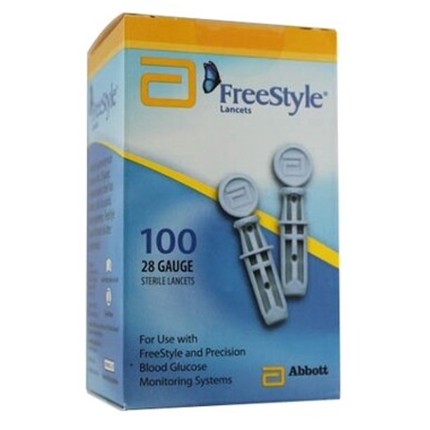 ABBOTT FreeStyle Sterile Lancets 100 Ct [2 pack] For GLucose Care